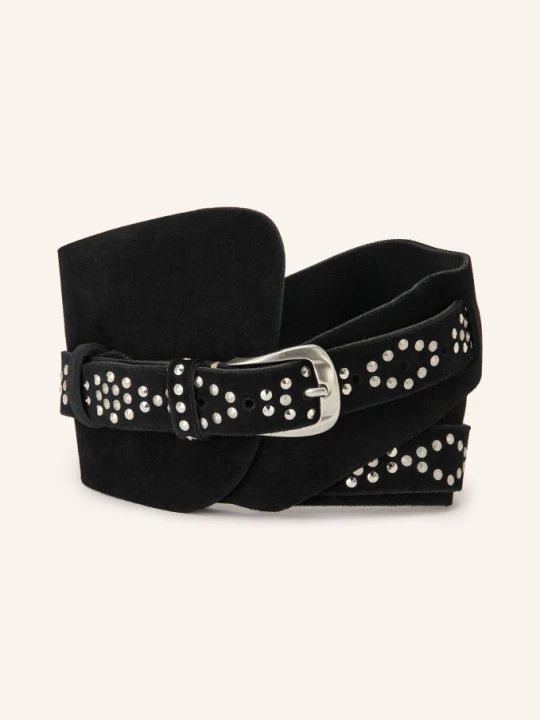 Zdjęcie produktu B.Belt Pasek Z Nitami schwarz