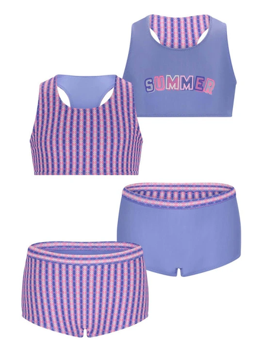 Zdjęcie produktu B.Nosy Bikini "Winona" w kolorze fioletowo-niebieskim rozmiar: 134 / 140