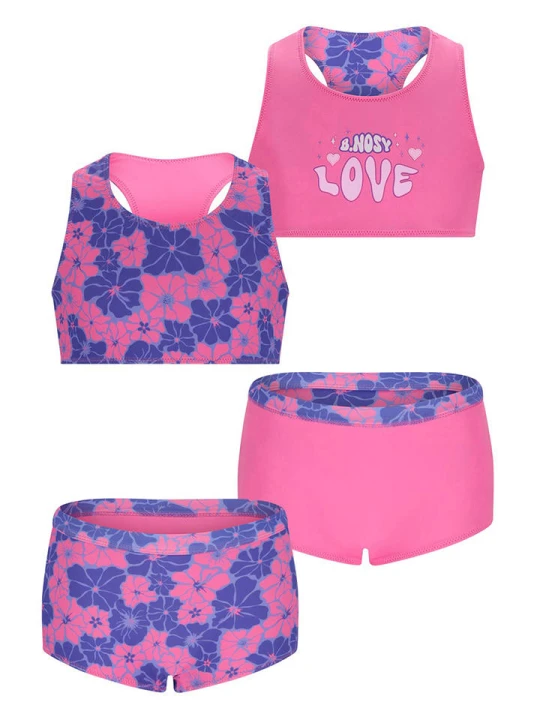 Zdjęcie produktu B.Nosy Bikini "Winona" w kolorze jasnoróżowo-niebieskim rozmiar: 134/140