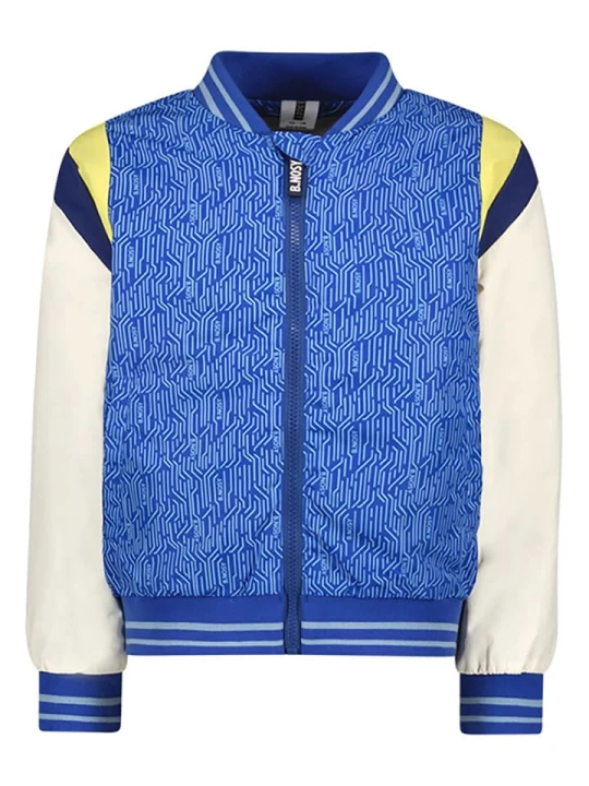 Zdjęcie produktu B.Nosy Bluza "James" w kolorze niebiesko-biało-żółtym rozmiar: 146 / 152