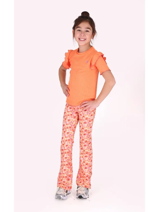 Zdjęcie produktu B.Nosy Legginsy "Phoebe" w kolorze żółto-pomarańczowym rozmiar: 152
