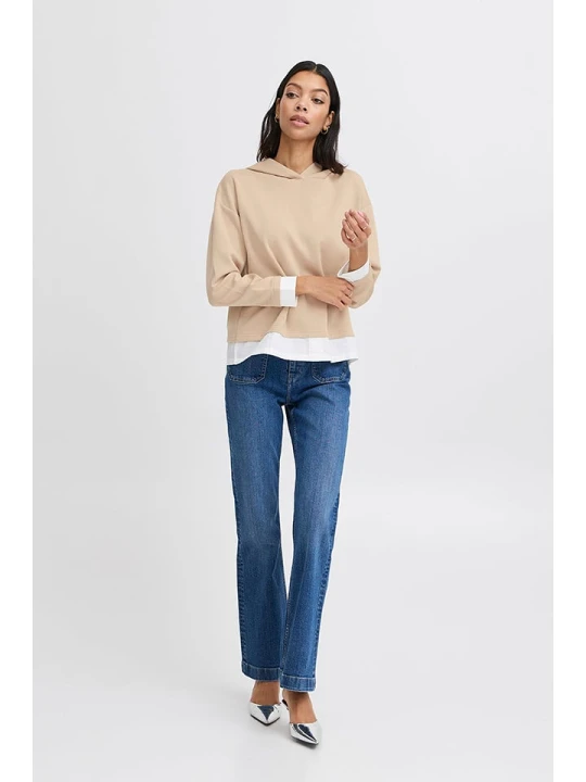 Zdjęcie produktu b.young Bluza w kolorze beżowym rozmiar: M