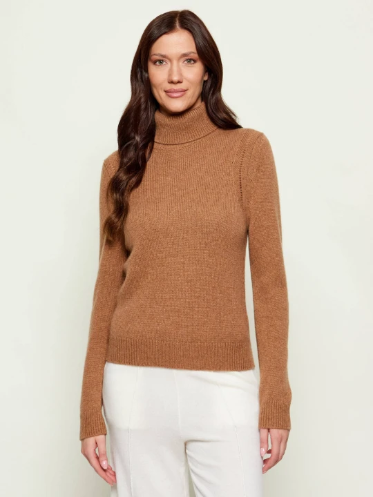 Zdjęcie produktu Ba&sh Kaszmirowy golf CHALIE | Slim Fit camel