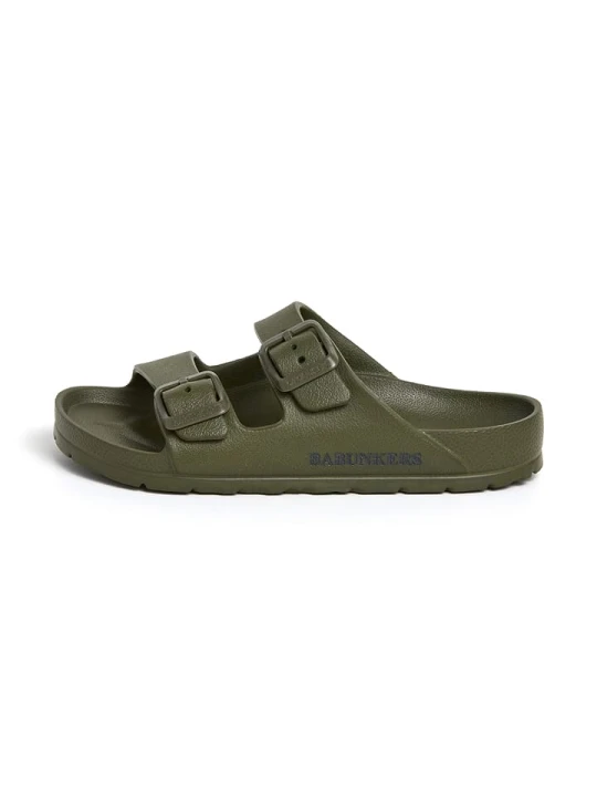 Zdjęcie produktu BABUNKERS Family Klapki w kolorze khaki rozmiar: 31