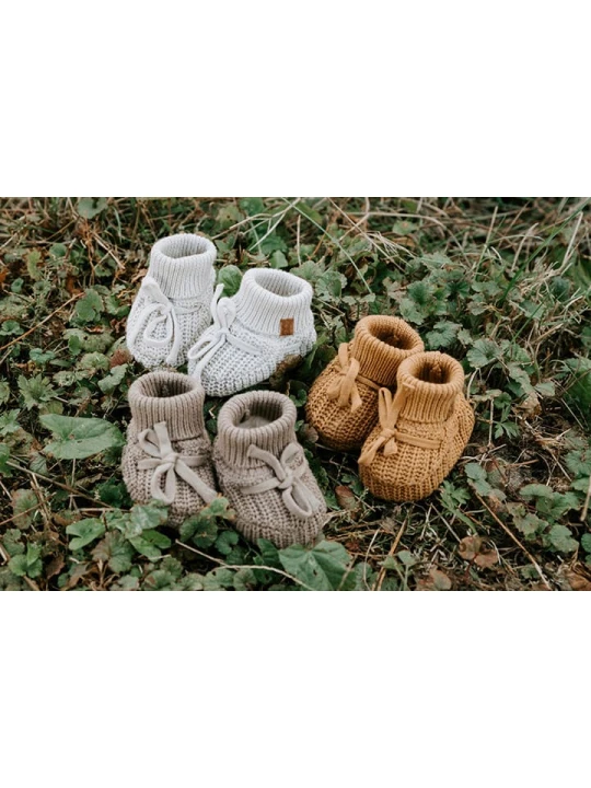 Zdjęcie produktu Baby's Only Kapcie w kolorze jasnobrązowym rozmiar: 62/68