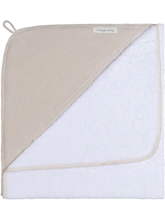 Zdjęcie produktu Baby's Only Ręcznik w kolorze beżowym z kapturem - 85 x 75 cm rozmiar: onesize