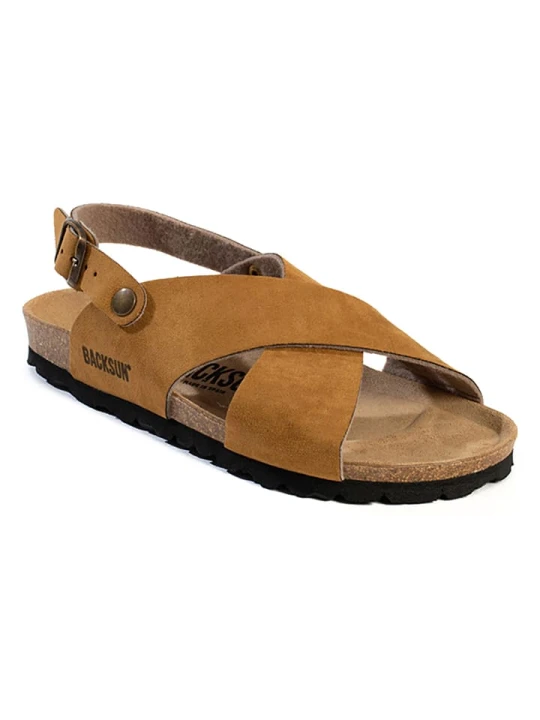 Zdjęcie produktu BACKSUN Sandały "Manabi" w kolorze karmelowym rozmiar: 38