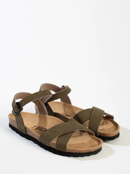 Zdjęcie produktu BACKSUN Sandały w kolorze khaki rozmiar: 40