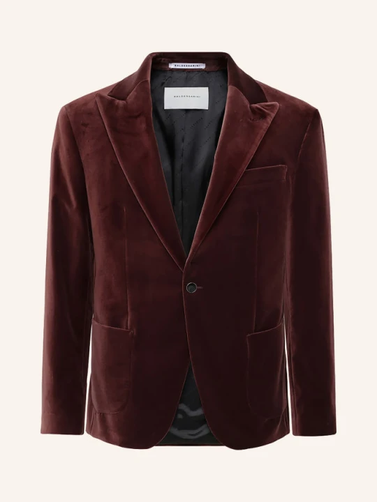Zdjęcie produktu Baldessarini Aksamitna Marynarka O Kroju Slim Fit rot CIEMNOCZERWONY