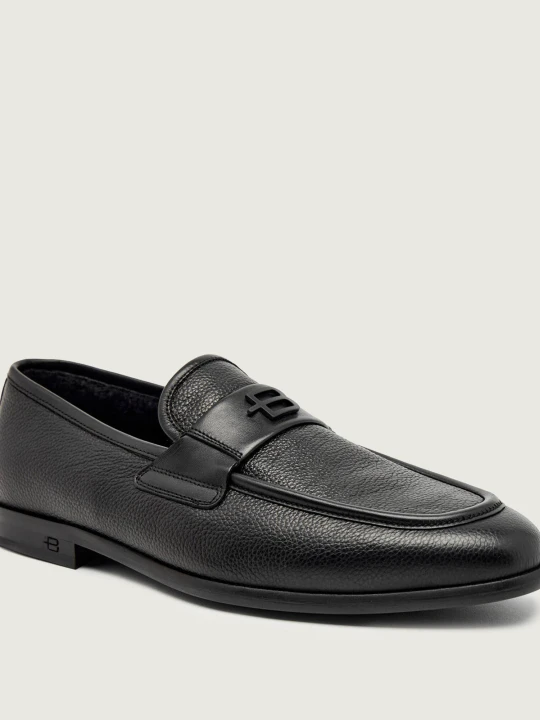 Zdjęcie produktu Baldinini Skórzane loafersy | z dodatkiem wełny czarny