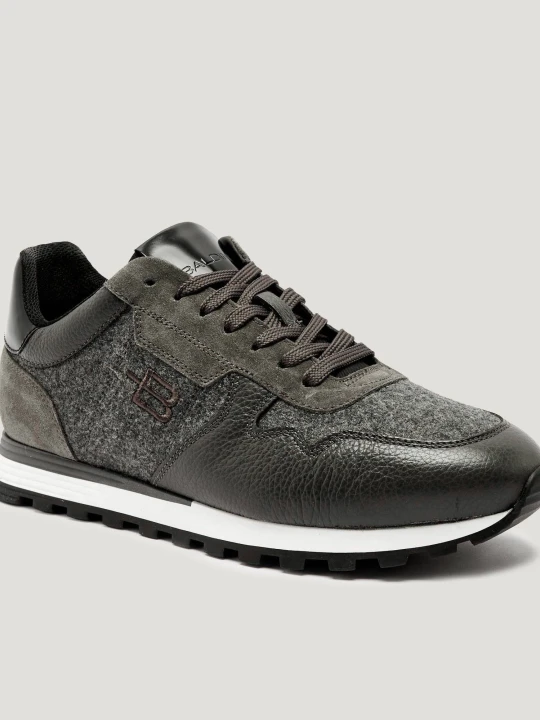 Zdjęcie produktu Baldinini Skórzane sneakersy grafitowy