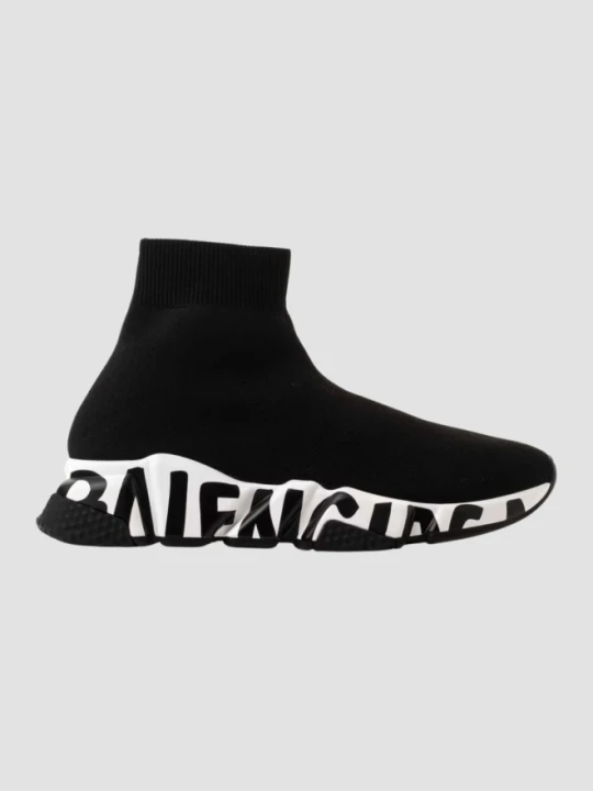 Zdjęcie produktu BALENCIAGA Czarne buty SPEED LT GRAFFITI SNEAKERS, Rozmiar 38