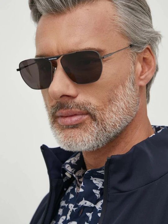 Zdjęcie produktu Balenciaga okulary przeciwsłoneczne szary
