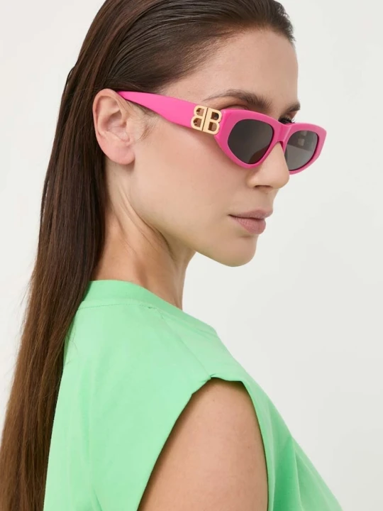 Zdjęcie produktu Balenciaga okulary przeciwsłoneczne różowy