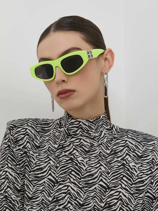Zdjęcie produktu Balenciaga okulary przeciwsłoneczne zielony