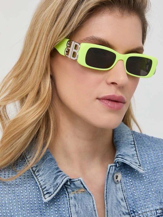 Zdjęcie produktu Balenciaga okulary przeciwsłoneczne zielony