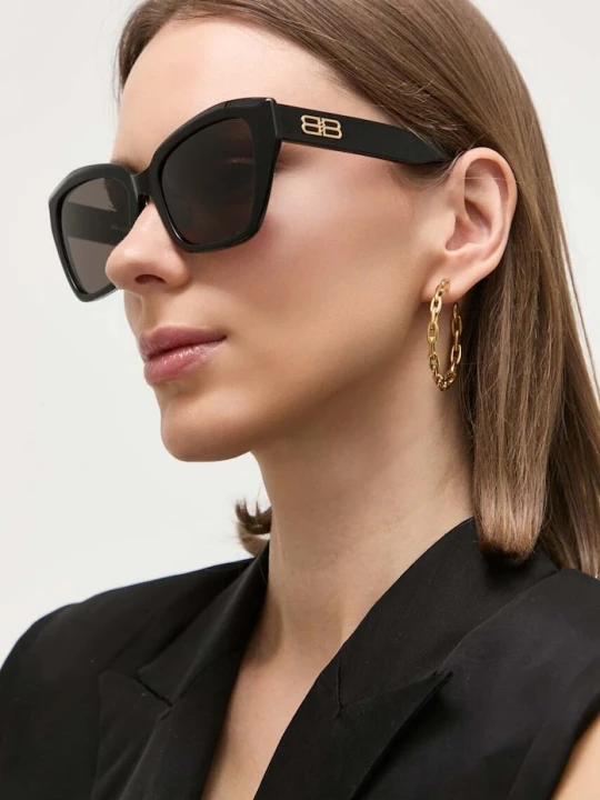 Zdjęcie produktu Balenciaga okulary przeciwsłoneczne czarny