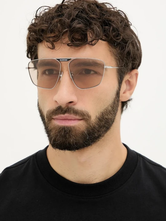 Zdjęcie produktu Balenciaga okulary przeciwsłoneczne srebrny