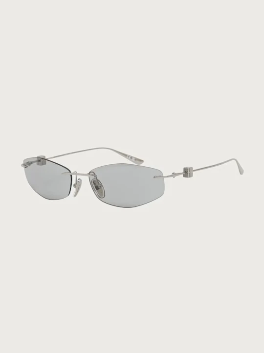 Zdjęcie produktu Balenciaga okulary przeciwsłoneczne damskie srebrny