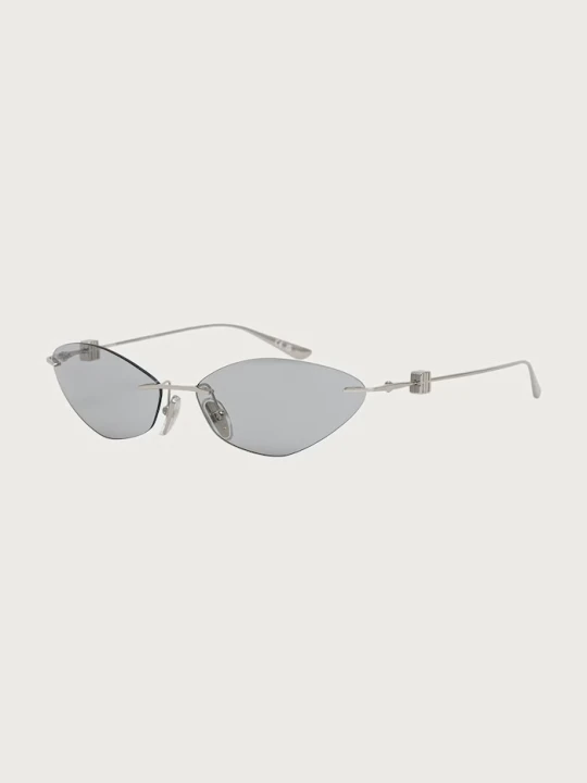 Zdjęcie produktu Balenciaga okulary przeciwsłoneczne damskie srebrny