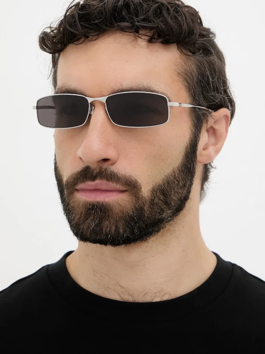 Zdjęcie produktu Balenciaga okulary przeciwsłoneczne męskie srebrny