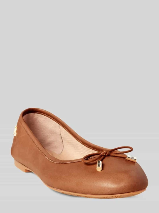 Zdjęcie produktu Balerina z prawdziwej skóry model 'JAYNA' Lauren Ralph Lauren Koniakowy