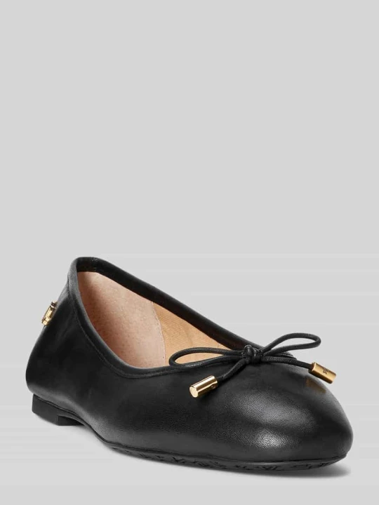 Zdjęcie produktu Balerina z prawdziwej skóry model 'JAYNA' Lauren Ralph Lauren Czarny