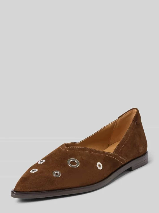 Zdjęcie produktu Balerina z zamszu model 'CAMILLA 5B' Marc O'Polo Średniobrązowy