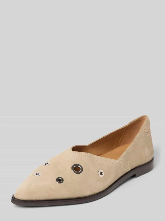 Zdjęcie produktu Balerina z zamszu model 'CAMILLA 5B' Marc O'Polo Piaskowy