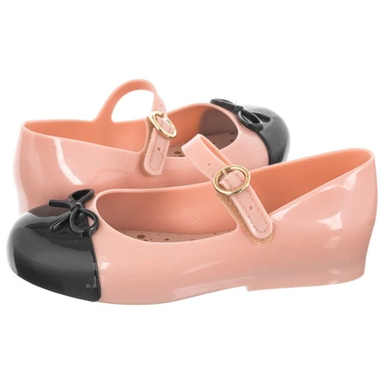 Zdjęcie produktu Balerinki Sweet Love Cap Toe 33258 / 53888 Glitter Rose / Black (ML167-a) Melissa