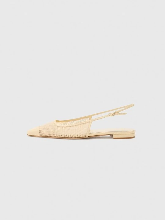 Zdjęcie produktu Baleriny z odkrytą piętą Alexandre Birman taupe