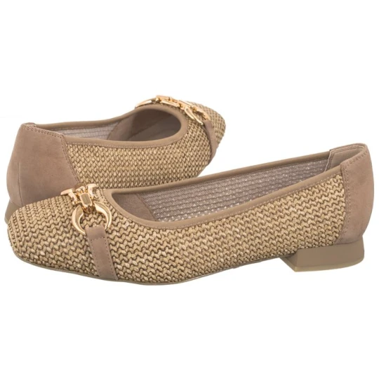 Zdjęcie produktu Baleriny Beżowe 9-22503-42 311 Bark Comb (CP396-b) Caprice