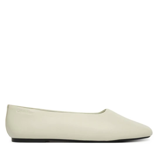 Zdjęcie produktu Baleriny Calvin Klein Round Ballerina Lth HW0HW02943 Biały