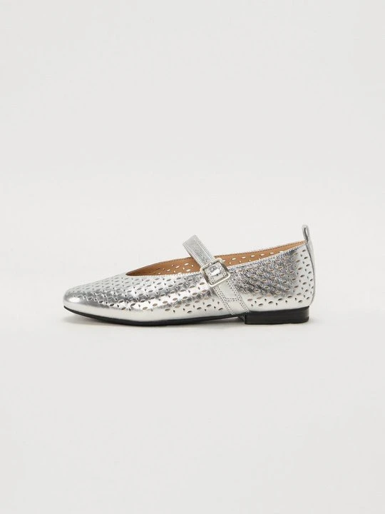 Zdjęcie produktu Klasyczne baleriny Clarks srebrny