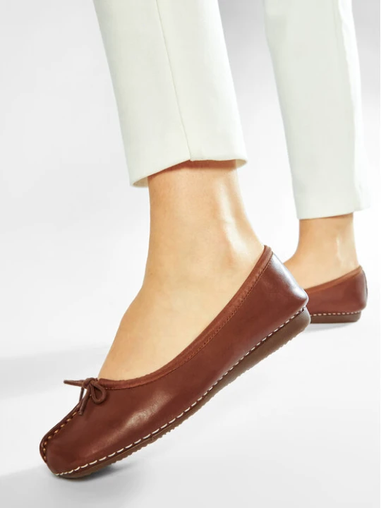 Zdjęcie produktu Baleriny Clarks Freckle Ice 203529304 Brązowy