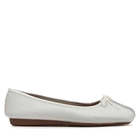 Zdjęcie produktu Baleriny Clarks Freckle Ice 203544554 Biały