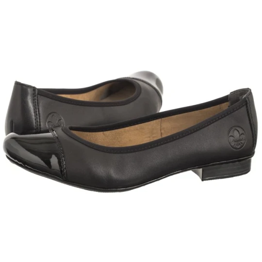 Zdjęcie produktu Baleriny Czarne 51998-00 Black (RI153-a) Rieker