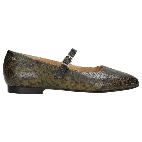 Zdjęcie produktu Eleganckie baleriny typu mary jane z motywem skóry węża 44055-50 Wojas