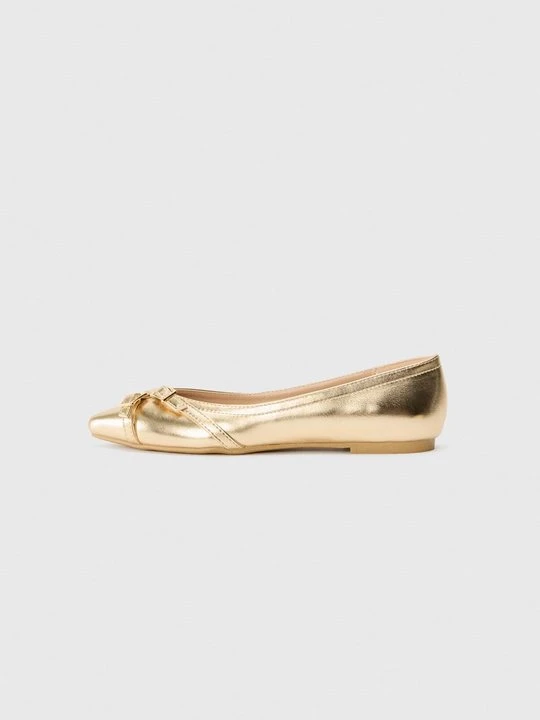 Zdjęcie produktu Klasyczne baleriny Even&Odd Wide Fit By Zalando złoty