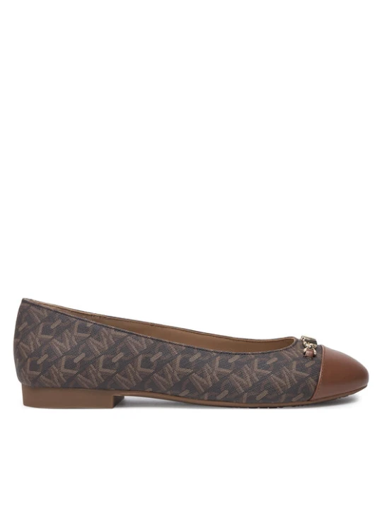 Zdjęcie produktu Baleriny MICHAEL Michael Kors Rebecca Flex Empire Monogram 40F4RBFP1B Brązowy