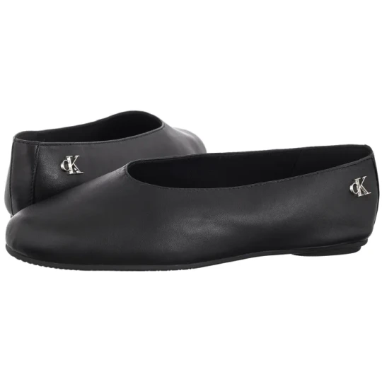 Zdjęcie produktu Baleriny Round Ballerina Lth Hardware Black HW0HW02810 BEH (CK684-a) Calvin Klein