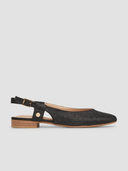 Zdjęcie produktu Baleriny Slingback z klamrą na szpilce s.Oliver czarny