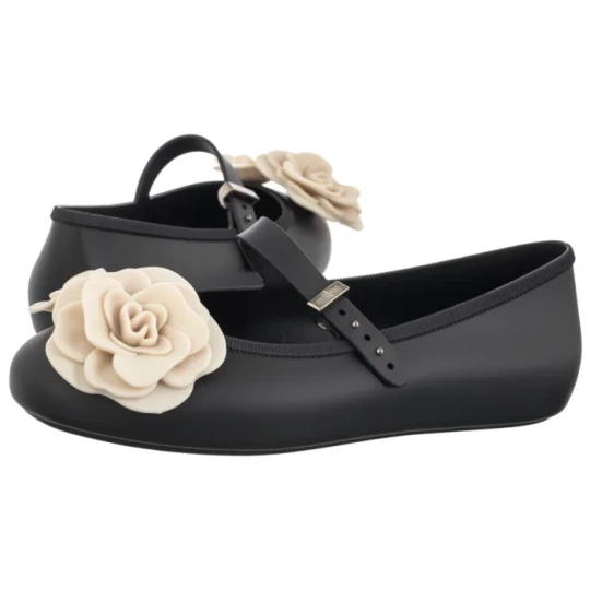 Zdjęcie produktu Baleriny Soft Ballerina Petals 37820/BO955 Black/Beige (ML394-a) Melissa