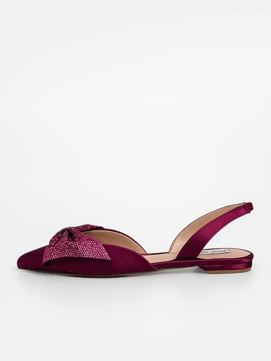 Zdjęcie produktu Baleriny z odkrytą piętą Steve Madden jagodowy