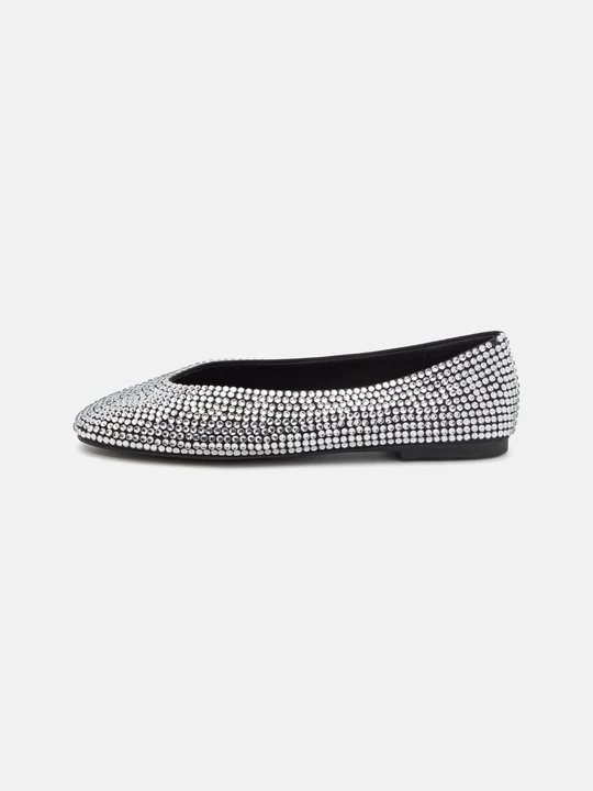 Zdjęcie produktu Klasyczne baleriny Steve Madden srebrny
