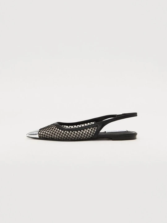 Zdjęcie produktu Baleriny z odkrytą piętą Steve Madden czarny
