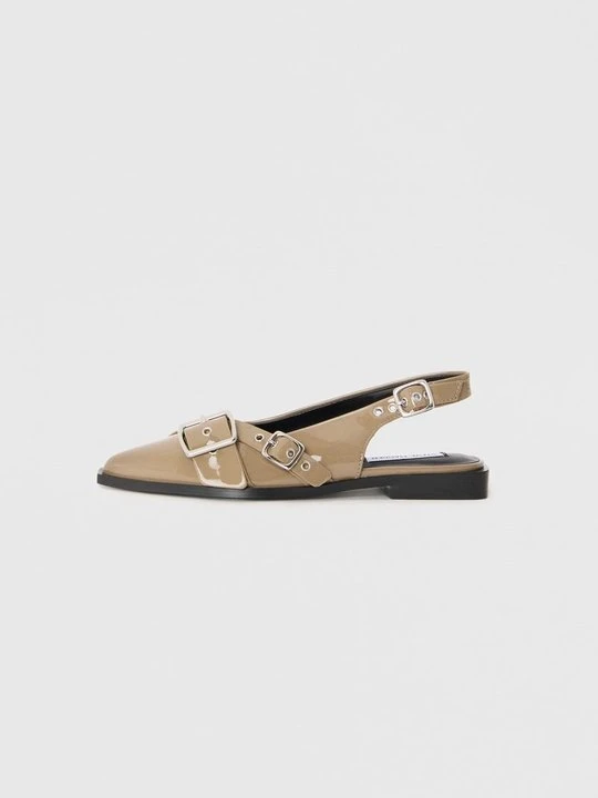 Zdjęcie produktu Baleriny z odkrytą piętą Steve Madden taupe
