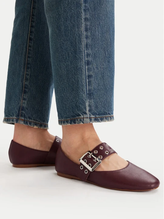 Zdjęcie produktu Baleriny Steve Madden Atlantica SM11004770 Bordowy