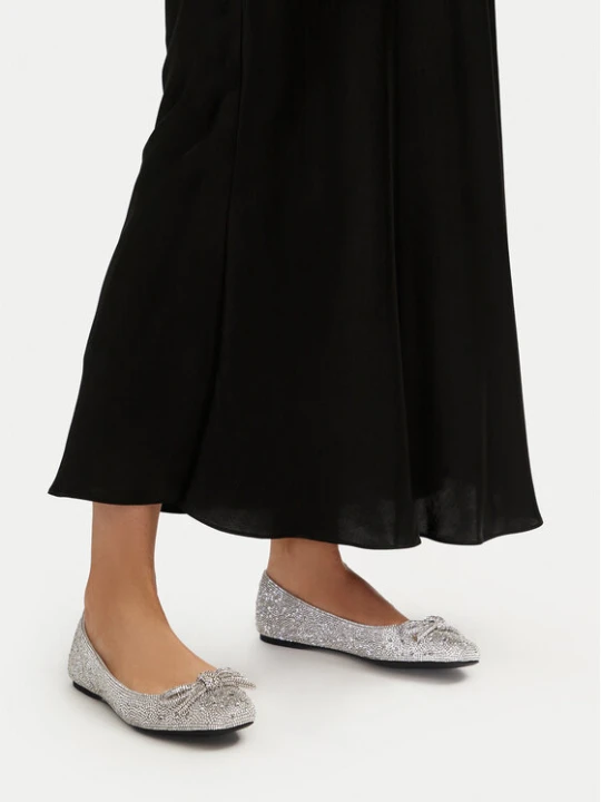 Zdjęcie produktu Baleriny Steve Madden Nilsa-R SM11003518 Srebrny