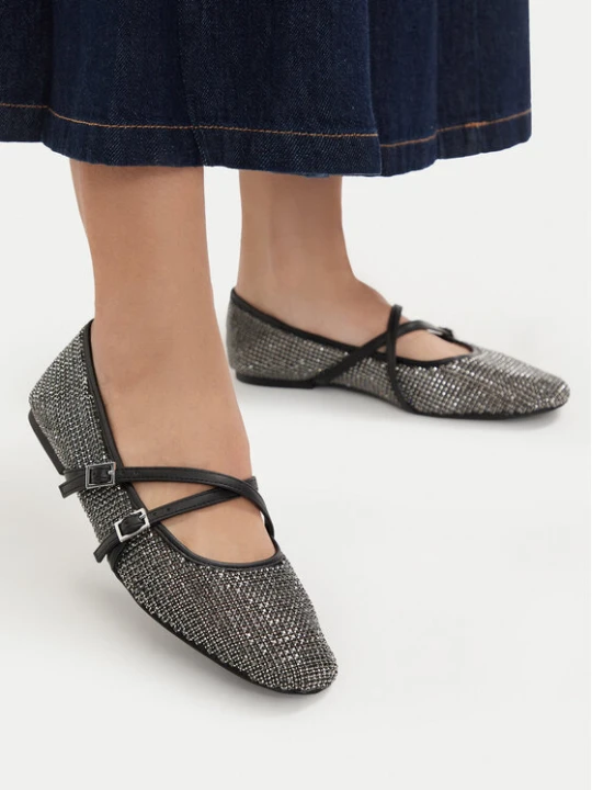 Zdjęcie produktu Baleriny Steve Madden Watchlist 11005277 Czarny